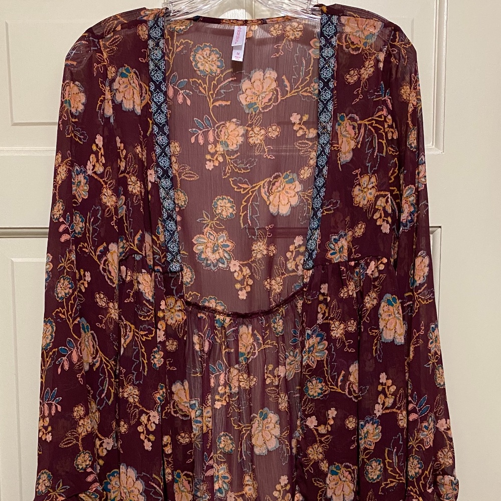 Xhilaration Boho Sheer Jacket